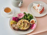 [Special brunch with dessert and drink] Baby scallops, Brussels sprouts, spring onion and white ginger gratin