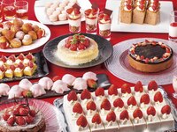 窓側確約【苺フェア/平日11:30～ 】ホテルパティシエ特製 苺のスイーツや苺を使用したお料理が大集合！