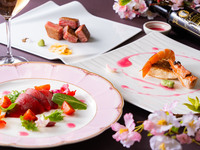 【3・4月 WEB予約限定⋆ﾛｾﾞｽﾊﾟ-ｸﾘﾝｸﾞﾜｲﾝ付】春風コース（ランチ）