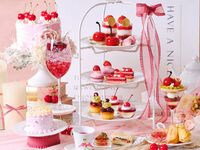 【平日】選べる推しカラーケーキ・ドリンク付◇いちごとチェリーのアフタヌーンティー