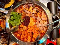 1ドリンク付き◆話題の海鮮鍋ナッコプセコース◆【海老、イイダコ、ホルモンの旨み爆発‼】