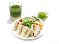 鮪魚三明治+飲料+抹茶冰淇淋