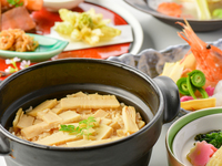 Kyushu bamboo shoots and spring wild vegetables course