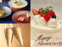 ❀卒業・入学のお祝いにホールケーキとミニブーケ付き！❀　乾杯酒付き！フォアグラと牛フィレ肉を堪能する7品贅沢ディナー！