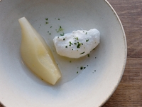 Pear compote with a hint of koji