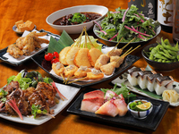 ☆歓送迎会におすすめ☆イチオシいいとこどりコース＋【日本酒付き2時間飲み放題】6300円！　全9品