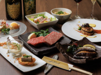 【春コースB】特撰黒毛和牛＆鮑・フォアグラ贅沢鉄板焼きコース【5月6日まで】