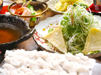 【夏祝】鱧と牡蠣のしゃぶしゃぶ＆本マグロや旬のイサキなどを使った夏祝プラン★飲放付8,000円