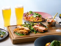 【ビアテラスプラン7000円】スパーク含む150分飲み放題＆ブラックアンガス牛等6品