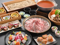 松葉さくらポークのチゲ鍋コース・飲み放題付　全7品