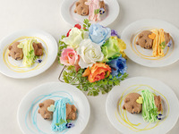 【★期間限定★推し活アフタヌーンティー】 推し色で彩るカラースタンド&生絞りモンブラン+2時間カフェフリー