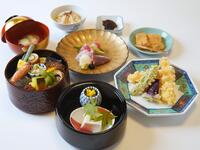 光悦水指弁当(天ぷら・1ドリンク付き)