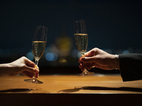 八坂 "桜" ディナーコース + ロゼシャンパーニュ（グラス）付き