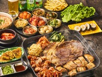 大判黒毛和牛ステーキや特製サムギョプサルが楽しめる『プレミアム焼肉コース』