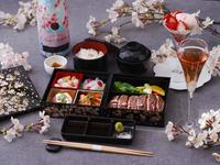 ◆【5/6迄★ラウンジで味わうお花見気分】桜ドリンク付き！桜お花見弁当＆桜デザート
