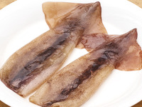 Two whole grilled squid