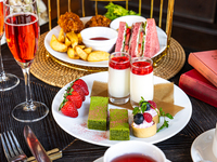 オフィシャルWeb限定最安値【抹茶のナイトアフタヌーンティ】和を感じる3段スタンド＆カフェフリー（滞在無制限）