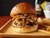 100% Tokyo Wagyu  Mushroom Cheese Burger