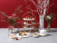 [Weekdays only] Authentic French Cherry Rose Afternoon Tea with Lindt Chocolate, including sparkling wine