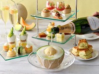 【数量限定・静岡クラウンメロンのシャンパンフロート付き】 メロンアフタヌーンティー＆25種のカフェフリー | 12,000円