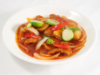 【平日オンライン予約限定】お勧めランチ　旬菜入り甘酢酢豚