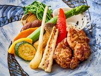 ◇（土日祝日）★四季彩ランチ★6月のおすすめ【五三竹の炭火焼きとさつま雅の塩麹唐揚げ】＊6/1～30