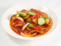 【平日オンライン予約限定】お勧めランチ　旬菜入り甘酢酢豚