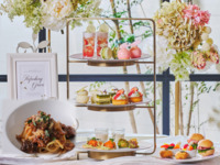 ＜平日＞『パスタ付き 新緑の抹茶＆ストロベリーアフタヌーンティー』 スイーツでお花見気分！～桜といちごが奏でる心ときめくひとときを～　マリアージュフレール1杯＋その他ドリンクお替り自由