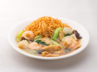 ﾃｲｸｱｳﾄ69.五目あんかけかた焼きそば