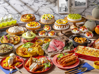 【早割！平日ディナービュッフェ】★大人20％割引★＜2026年5月7日-6月30日＞ VIVA★洋食ビュッフェ★メロンとマンゴースイーツフェア