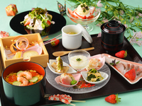 【オンライン予約限定特別オファー】スパークリングワイン付　期間限定ランチ　松前小町 with Strawberry　2026