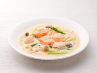 【アラカルト】24.ホタテと野菜のミルク煮　小盆