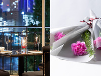 【母の日ディナー】感謝を伝えるカーネーション1輪付　乾杯酒＋メインが選べるカジュアルディナー全4品≪2名様専用≫