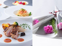 【母の日ランチ】感謝を伝えるカーネーション1輪付　乾杯酒+カジュアル4品ランチコース（平日）