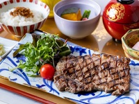 [Choose your main dish for our gourmet lunch set] Wagyu beef loin steak + coffee included