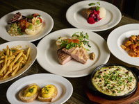 ＜タイムセール10%OFF＞☆各種宴会におすすめ★■grigioコース　3時間飲み放題付き■季節の前菜やパスタ、茶美豚肩ロースのメインなど充実の全7品