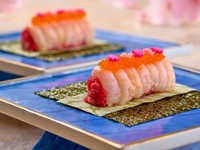 期間限定5月31日まで。新【うしみつ特別コース】飲み放題付き！新商品「和牛と甘エビのユッケドッグ」「厳選焼物6種」「海苔冷麺」をご提供。