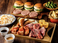 《4月平日限定》ロゼ・スパークリングも含む3時間飲み放題付！オリジナルハンバーガー作り体験やサイドディッシュも充実！開放感のあるテラスで海を眺めながら手ぶらで楽しめる♪【アメリカンBBQプラン】