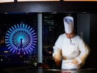 [Dessert plate with message] Anniversary pair dinner （kuroge beef steak）