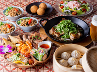 【タイムセール日～木限定10％off】アジアンエスニックコース  120分飲み放題付