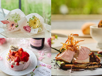 ♥母の日おすすめプラン♥【花束＆キュートなピンクの母の日ケーキ付】◇ロゼスパークリングワインで乾杯◇春野菜とシェフ特製メイン料理を味わうランチコース-SEASON-