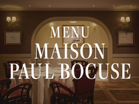 【ディナー】MENU MAISON PAUL BOCUSE