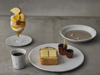 Simple Morning Thick-Cut Toast, with Parfait Bambi【¥3,500 (excl. tax)】