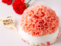 母の日の「カーネーションケーキ」（12cm）