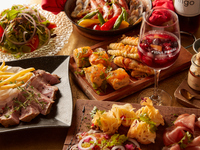 [Dinner for 2 or more people with 120 minutes of all-you-can-drink] Enjoy 7 popular dishes including an appetizer, Spanish omelet, main chicken dish, paella with your choice of flavor, and homemade pudding, all with unlimited drinks!