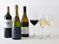 【オプション】乾杯シャンパン1杯+ペアリングワイン3杯付　9994円