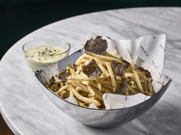*Great deal for two!  truffle-flavored fries and house truffle sauce, plus one drink.