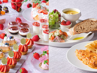 🍓5月平日限定🍓おすすめランチ【カフェフリープレゼント】スイーツ8種を選べるデザートワゴン付き＊メインが選べるカジュアルランチプレート