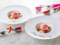 【母の日プラン】ご選択のアフタヌーンティープラン+メッセージプレート付きデザート+ソープフラワー