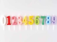 从数字“0-9”中任选两个数字蜡烛。